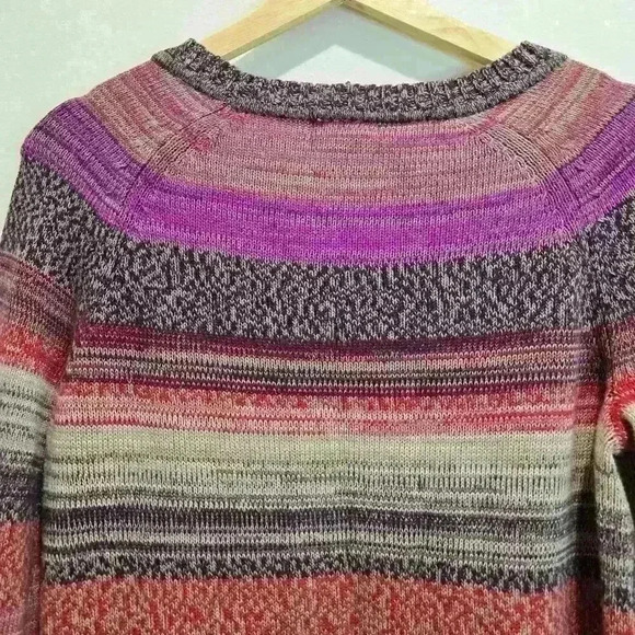 Eddie Bauer Women's Long Sleeve Multicolor Pullover Sweater Size M - Picture 8 of 11